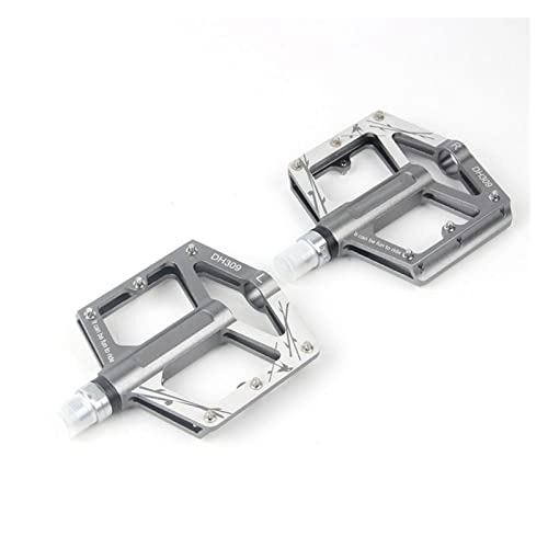Mountain Bike Pedal : Bicycle Pedal Aluminium Alloy Stable 3-axis Bicycle Pedal Light Firm Bearing Pedal Fit For Mountain Bike Foot Pedal Modified Parts (Color : Silver)