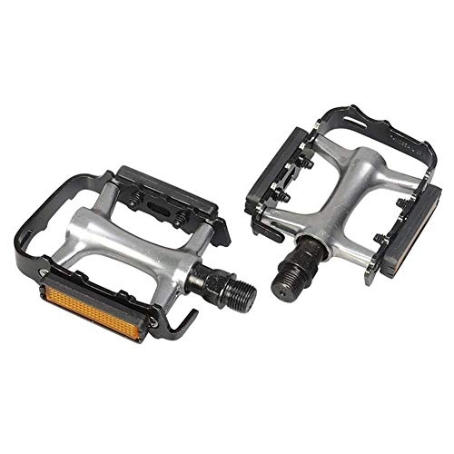 Mountain Bike Pedal : Bicycle Pedal Aluminum Alloy Bearing Mountain Pedal Anti-Skid Pedal Accessories Bicycle Pedal Mountain Bike Replacement Accesories ( Color : Silver )