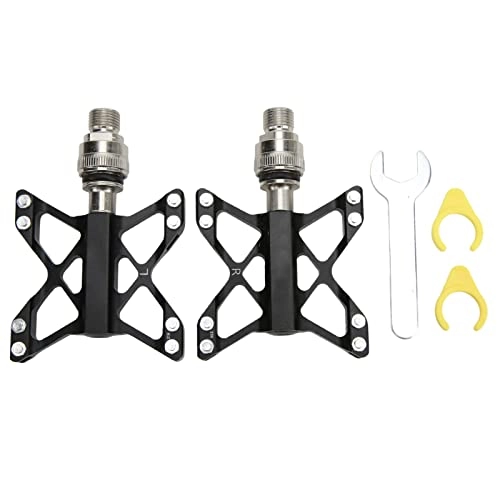 Mountain Bike Pedal : Bicycle Pedal Aluminum Alloy + Chromium Molybdenum Steel Shaft Bike Bearing Pedals Replacement