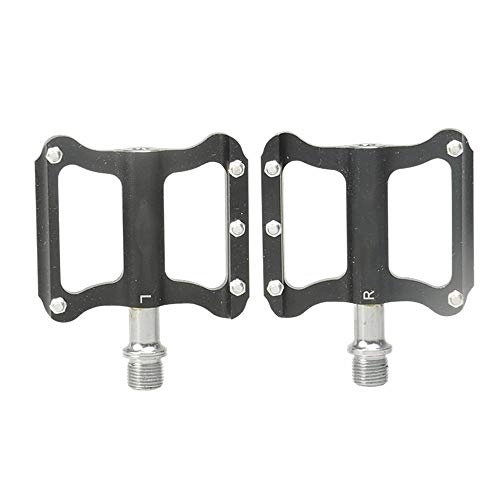 Mountain Bike Pedal : Bicycle Pedal Bearing Universal Road Mountain Bike Pedal Aluminum Alloy Anti-Skid Pedal Bicycle Accessories Easy Installation