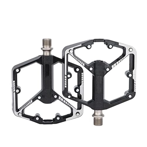Mountain Bike Pedal : Bicycle Pedal Bicycle Pedal Fit For MTB Mountain Bike Ultralight 3 Bearing Aluminum Alloy Multiple Cycling Parts Modified Parts (Color : 3 Bearings Black)