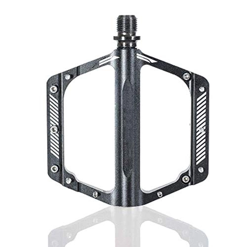 Mountain Bike Pedal : Bicycle Pedal Bicycle Pedals Platform Lightweight Fiber Road Cycling Mountain Bike Pedals Black Cycling Bike Pedals (Color : Black, Size : 120x105x15mm)
