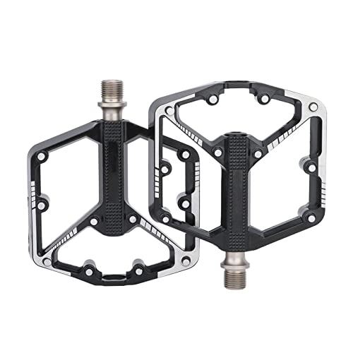 Mountain Bike Pedal : Bicycle Pedal Fit For Mountain Bike MTB Pedal Aluminum Alloy Wide Durable Bicycle Cycling Accessories Parts Modified Parts (Color : 3 bearing)