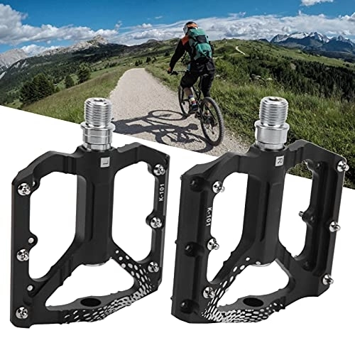 Mountain Bike Pedal : Bicycle Pedal, Large Pedal Area Aluminum Alloy Bicycle Pedal Wear‑resisting with Fine Workship for Mountain Road Bike