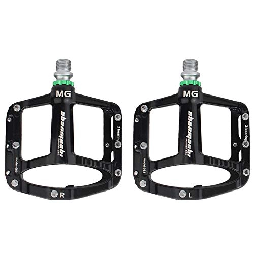 Mountain Bike Pedal : Bicycle pedal, Magnesium Alloy 3 Bearing Mountain Bike Pedals Comfortable Lightweight Anti-Skid Palin Road Bike Pedals YZRCRK