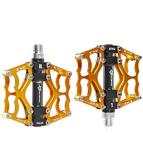 Mountain Bike Pedal : Bicycle pedal, Mountain Bike Bearings, Palin Pedals, Universal Bicycle Accessories, Non-Slip Pedals, Road Aluminum Pedals YZRCRK
