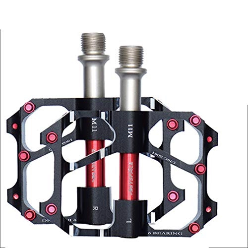 Mountain Bike Pedal : Bicycle pedal, Mountain Bike Bearings Palin Pedals Universal Bicycle Accessories Non-Slip Pedals Road Aluminum Pedals YZRCRK