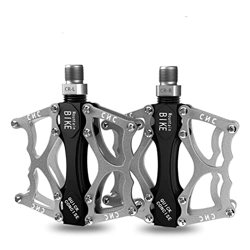 Mountain Bike Pedal : Bicycle Pedal Mountain Bike Pedal Quick Release Racing Bicycle Accessories Aluminum Alloy Non-Slip Bearing Pedal Pedal Lever (Color : 2)