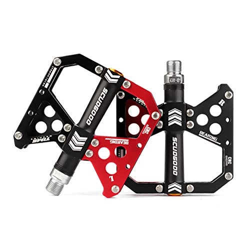 Mountain Bike Pedal : Bicycle pedal, Mountain Bike Pedals Platform Cycling Sealed Bearing Alloy Flat Pedals 9 / 16 Large Bicycle Pedals for MTN Mountain Bike, A