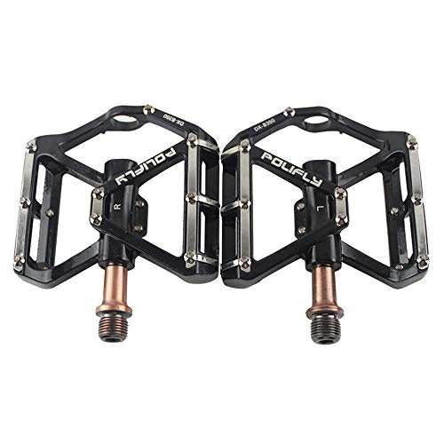 Mountain Bike Pedal : Bicycle pedal, Mountain Bike Ultra-Light Palin Universal Aluminum Alloy Pedals, Road Cycling Accessories, Non-Slip Pedals YZRCRK