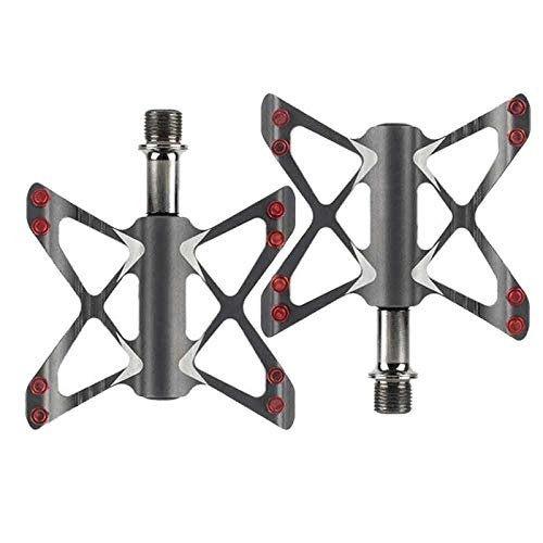 Mountain Bike Pedal : Bicycle Pedal Mountain Bike Ultralight Aluminum Alloy Axle Bicycle Pedal CNC Mountain Bike Pedals Road MTB Pedales 3 Bearings Body