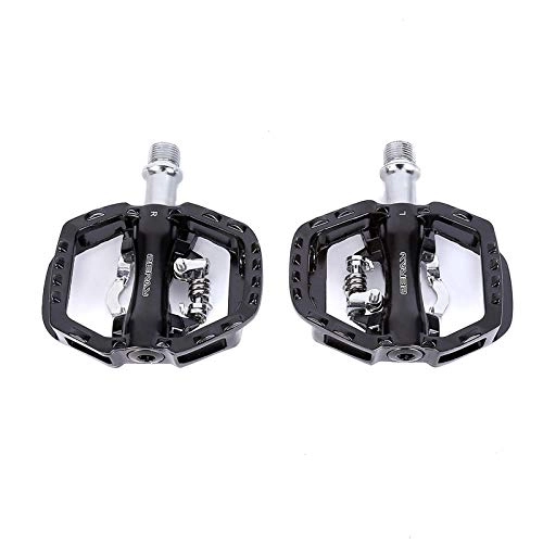 Mountain Bike Pedal : Bicycle Pedal Set Cycling Road Bike MTB Clipless Pedals Selflocking Pedals SPD Compatible Pedals Bike Parts