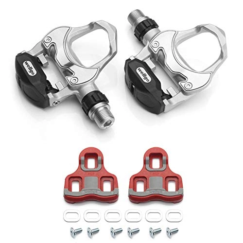 Mountain Bike Pedal : Bicycle Pedal Set Ultralight Road Bike MTB Bicycle Pedals Allalloy Cr Mo Steel Bearing Selflocking Clipless Bicicleta Pedal Cleats
