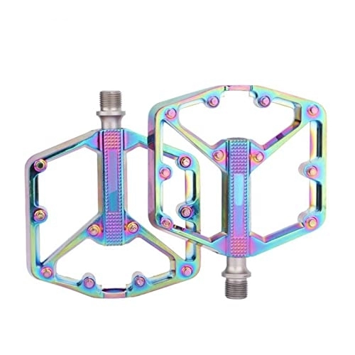 Mountain Bike Pedal : Bicycle Pedal Ultralight Platform Bicycle Aluminum Alloy Pedals Fit For Mountain Road MTB Bike Pedal Bicycle Parts Modified Parts (Color : 3 bearings b)