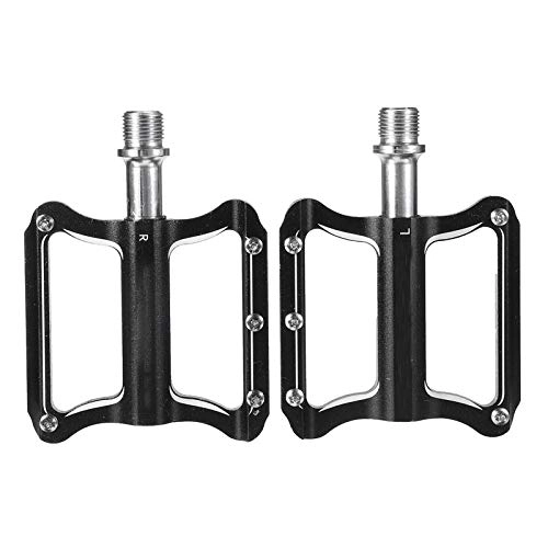 Mountain Bike Pedal : Bicycle Pedals 1 Pair Of Bike Pedals Anti-slip Mountain Road Bike Platform Aluminum Alloy Bicycle Flat Foot Platform Outdoor Cycling Bicycle Pedals Bike Pedals (Size:81.5*105 Mm; Color:Black)