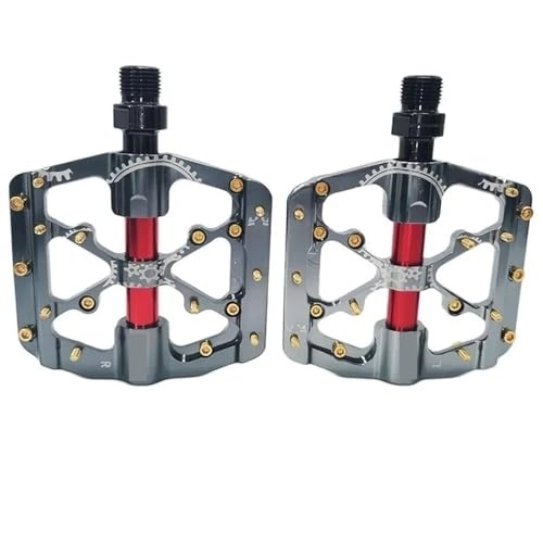 Mountain Bike Pedal : Bicycle Pedals 3 Bearings MTB Anti-slip Ultralight Aluminum Mountain Road Bike Platform Pedals Cycling Accessories Parts