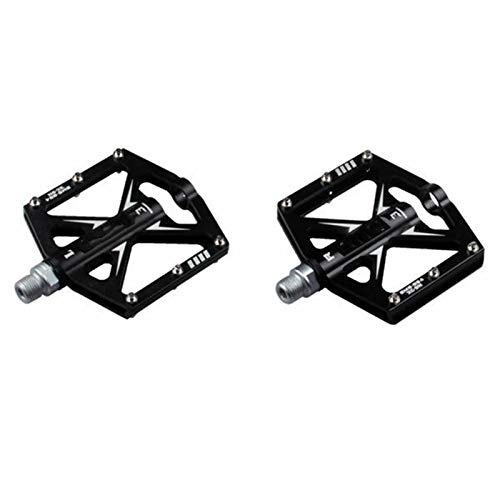 Mountain Bike Pedal : Bicycle Pedals Aluminum Alloy Bike Bicycle Pedal 3 Bearing Ultralight Professional MTB Mountain Bike Road Pedal Mountain Bike Pedals (Size:101 * 94 * 11mm; Color:Black)