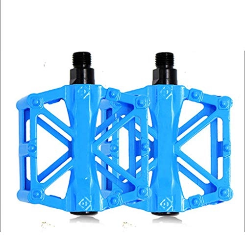 Mountain Bike Pedal : Bicycle Pedals, Aluminum Alloy Mountain Bike Pedals, Bicycle Parts Blue
