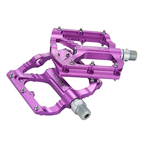 Mountain Bike Pedal : Bicycle Pedals Aluminum Alloy Mountain Bike Pedals Non-slip And Durable Suitable for Mountain Bikes Road Bikes Etc. Purple
