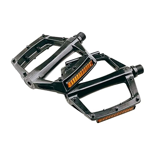 Mountain Bike Pedal : Bicycle Pedals Anti-skid Cycling Pedals Mountain Bike Platform Pedals with Reflective Strips 1pair