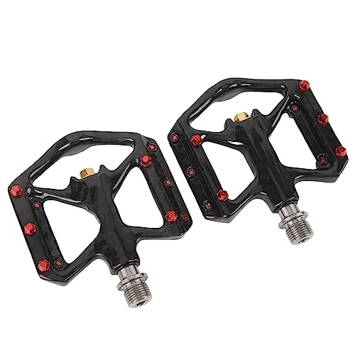 Mountain Bike Pedal : Bicycle Pedals, Axle Mountain Bike Pedals 1 Pair Carbon Fiber For Bicycle Conversion
