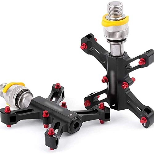 Mountain Bike Pedal : Bicycle Pedals Bike Pedal Quick Release Aluminum Alloy Bearing Pedals Suitable for Folding Bikes / Mountain Bikes etc Cycling Accessories