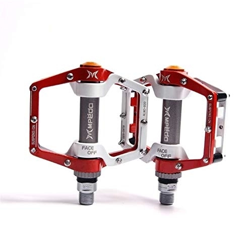 Mountain Bike Pedal : Bicycle Pedals, Bike Pedals Bike Pedals MTB BMX Sealed Bearing Bicycle CNC Product Alloy Road Mountain SPD Cleats Ultralight Pedal Cycle Cycling Accessories (Color : Red)