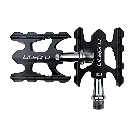 Mountain Bike Pedal : Bicycle Pedals, Bike Pedals Ultra-light MTB Bicycle Pedals Bike Pedal Mountain Bike Nylon Fiber Road Bike Bearing Pedals Bicycle Bike Parts Cycling Accessor (Color : Type2 black)