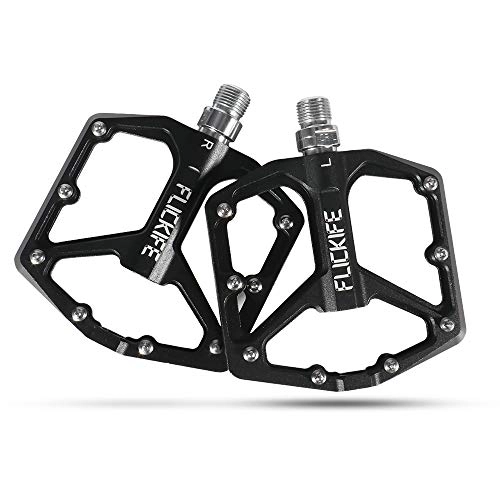 Mountain Bike Pedal : Bicycle Pedals, Cycling Bike pedals, New Aluminum Anti-Slip Durable Mountain Platform Pedals with Sealed Bearing for 9 / 16 BMX MTB Mountain Road City Hybrid Bike