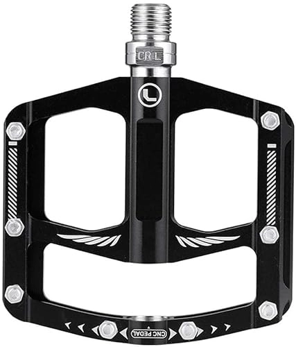 Mountain Bike Pedal : Bicycle Pedals, Mountain Bike Pedal, Mountain Bike Pedals, Aluminum Alloy Non-Slip MTB Pedals, Lightweight Sealed 3 Bearing 9 / 16" Bicycle Pedals For BMX MTB