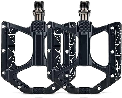 Mountain Bike Pedal : Bicycle Pedals, Mountain Bike Pedal, Mountain Bike Pedals Of Lightweight, Alloy Bicycle Non-Slip Pedal, 3 Sealed Bearing Cycling Pedals 9 / 16