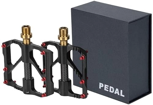 Mountain Bike Pedal : Bicycle Pedals, Mountain Bike Pedal, MTB Bike Pedals Mountain Bike Non-Slip Pedals Bicycle Flat Aluminum Alloy Pedals 3 Bearings For Road BMX MTB Bikes 9 / 16