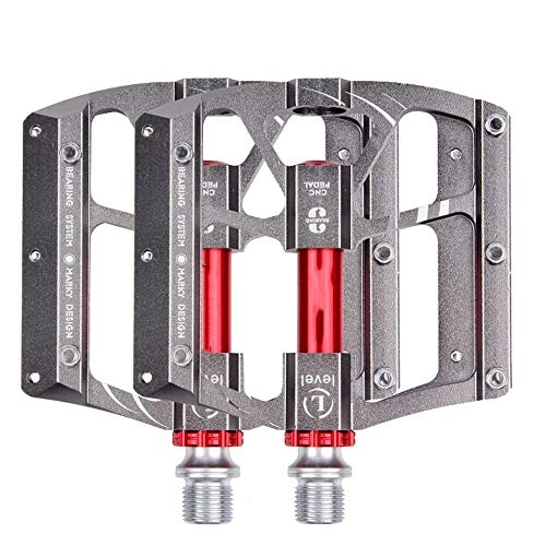 Mountain Bike Pedal : Bicycle Pedals Mountain Bike Three Palin Aluminum Alloy Palin Pedal Non-slip Chrome Molybdenum Steel Bearing Pedal Bicycle Accessories / 105 * 96mm