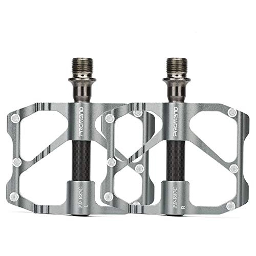 Mountain Bike Pedal : Bicycle Pedals Road Bike Bicycle Pedals Mountain Bike Super Light Flat Pedal Trekking Pedals Wide Platform Pedal With Good Lubricating Effect For Mountain Bikes 87c silver, free size