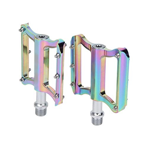 Mountain Bike Pedal : Bicycle Pedals Strong Flat Bicycle Pedals Supplemented Lightweight Conscientious Bike Pedals Aluminum Alloy Pedal Set for Mountain Bike