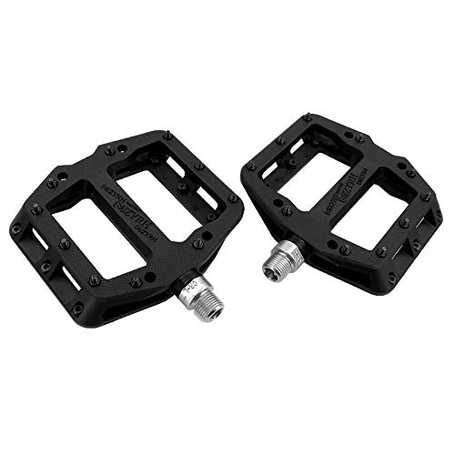 Mountain Bike Pedal : Bicycle Pedals Ultralight Pedal Plastic Pedals Bearing Mountain Bike MTB BMX Pedals Bicicleta Accessories (black)