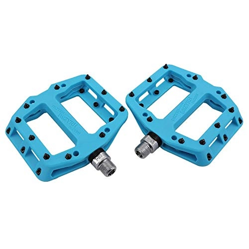 Mountain Bike Pedal : Bicycle Pedals Ultralight Pedal Plastic Pedals Bearing Mountain Bike MTB BMX Pedals Bicicleta Accessories (blue)