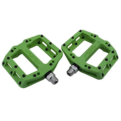 Mountain Bike Pedal : Bicycle Pedals Ultralight Pedal Plastic Pedals Bearing Mountain Bike MTB BMX Pedals Bicicleta Accessories (green)