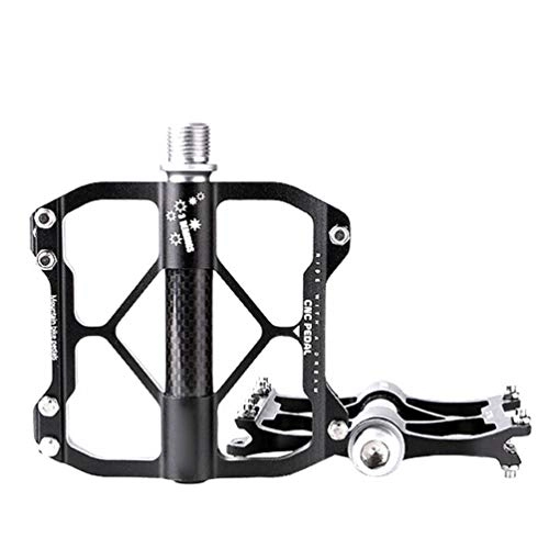 Mountain Bike Pedal : Bicycle Platform Pedals, 3 Bearing Bike Pedal Lightweight Durable Sturdy Cycling Accessories for Mountain Bike Sports Outdoor Cycling