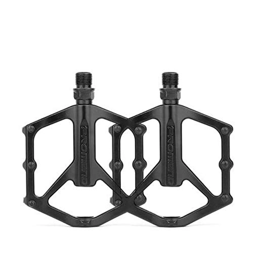 Mountain Bike Pedal : Bike Bicycle Pedal Universal Bicycle Pedal Aluminum Alloy Lightweight Mountain Bike Pedal for Mountain Bike Road Bike (Black 1 Pair)