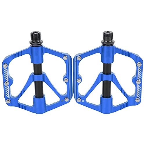 Mountain Bike Pedal : Bike Pedal 3 Bearing Aluminum Alloy Pedal Durable Mountain Bicycle Bearing Pedal Accessory Upgraded Bike Accessories 5 Colors(Blue)