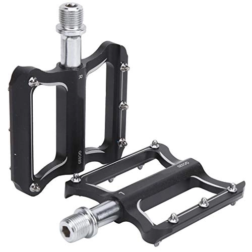 Mountain Bike Pedal : Bike Pedal Aluminum Alloy Bicycle Bearing Pedals Foot Rest Pedal for Bicycle Mountain Bike Road Bike 10.3x8cm Black