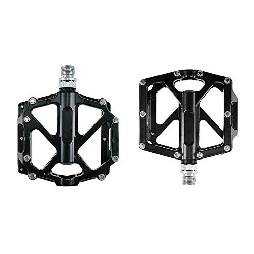 Mountain Bike Pedal : Bike Pedal, Aluminum Alloy Bicycle Pedals with Sealed Bearings, CNC Machined Bikes Pedal for Mountain MTB Road BMX Cycling Bikes 9 / 16