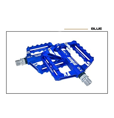 Mountain Bike Pedal : Bike Pedal Nylon 4 Bearing Composite 9 / 16 Mountain Bike Pedals Platform Cycling Sealed Bearing Alloy Flat Pedals High-Strength Non-Slip Bicycle Pedals Surface for Road Bike (blue-pair)