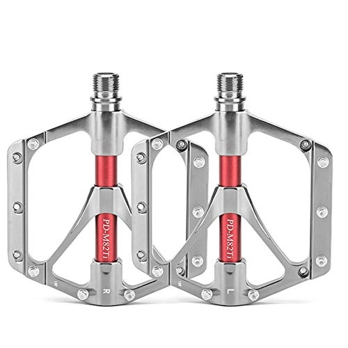 Mountain Bike Pedal : Bike Pedal Pedals MTB Bike Platform Pedals, 9 / 16" Wide Plus Aluminium Alloy Flat Cycling Pedals 3 Sealed Bearing Axle For Mountain BMX Road Bikes Biking Accessories Biking Accessories