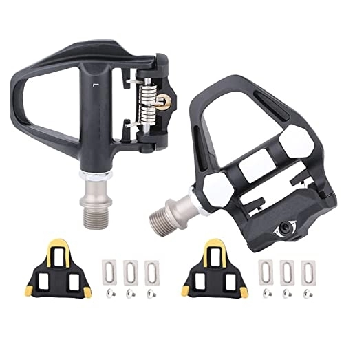 Mountain Bike Pedal : Bike Pedal, SPD Clipless Pedals Universal Road Bike Pedal Bicycle Platform Pedals with Locking Tab Compatible for Mountain / Road Bike, Black