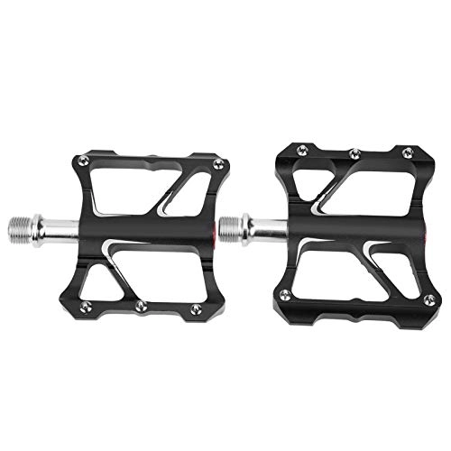 Mountain Bike Pedal : Bike Pedal, Universal Bicycle Platform Pedals Universal Thread Mouth Aluminum Alloy Pedal Main Body and Chromium Molybdenum Axis and Convex Bearing Pedal Design for Mountain Bike Folding Road Bicycle