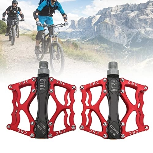 Mountain Bike Pedal : Bike Pedals, 1 Pair Mountain Bike Pedals Aluminum Alloy High Speed Bearing Lightweight Non Slip Platform Bicycle Flat Pedals for 25.9Mm / 1.0In Bicycles