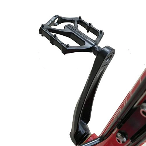 Mountain Bike Pedal : Bike Pedals 1pair Mountain Bike Pedal Lightweight Aluminium Alloy Bearing Pedals For BMX Road MTB Bicycle Bicycle Accessories Cycling Bike Pedals (Color : Black)
