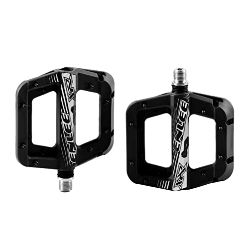 Mountain Bike Pedal : Bike Pedals Anti-vibration Mountain Bike Pedal Anti-skid Lightweight Nylon Fiber Bicycle Pedal Board High-strength Anti-skid Bicycle Pedal Mtb Pedals (Color : Black)